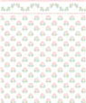 Dollhouse Miniature 1/4" Scale Wallpaper: Morning Glory, Rose